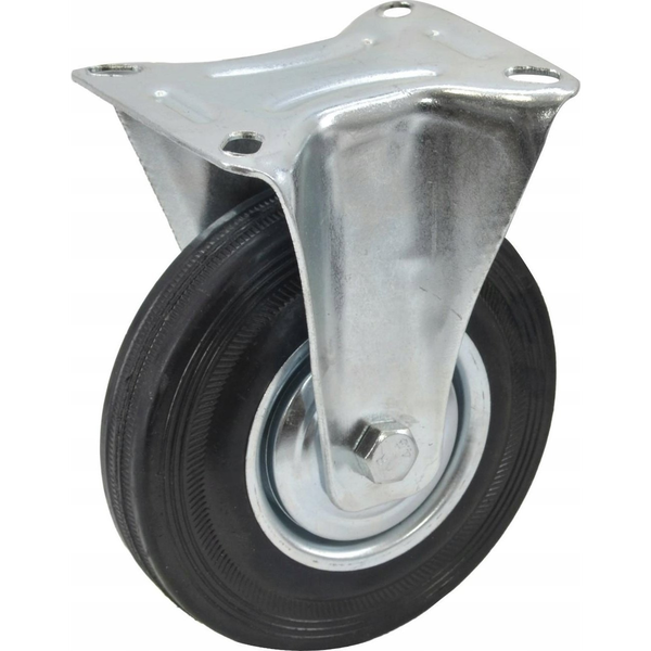  AWTools AWTOOLS KOŁO STAŁE Z CZARNĄ GUMĄ  100mm