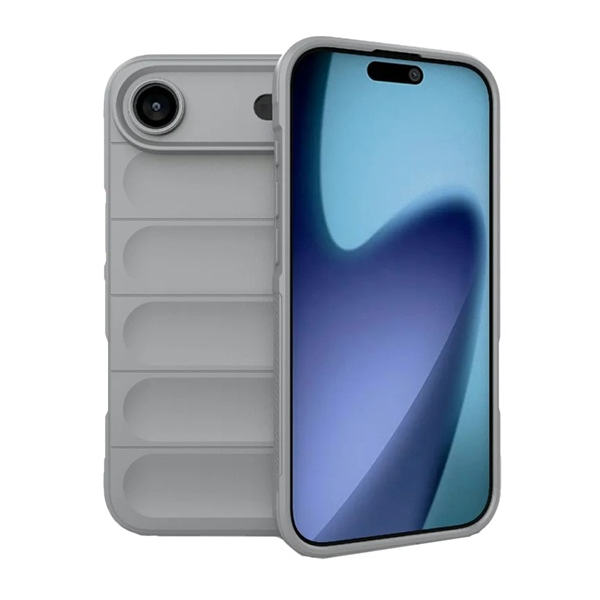 Szilikon telefonvédő (ütésállóság, kameravédő, 3D) VILÁGOSSZÜRKE Apple iPhone Air "Gigapack csomagolás" (GP-173661)
