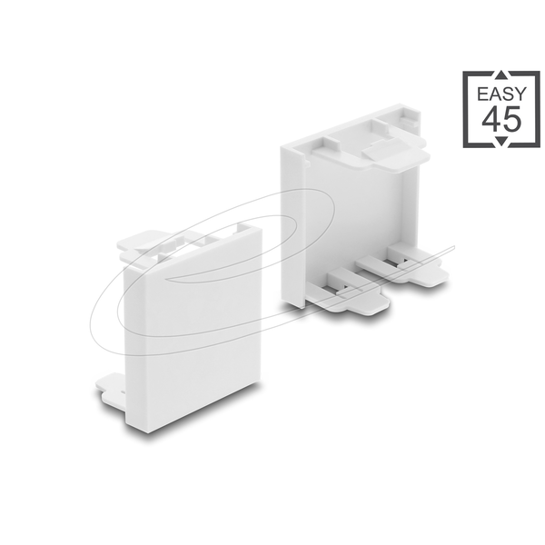 DELOCK Easy 45 Modul-Blindblende 45 x 45 mm weiß