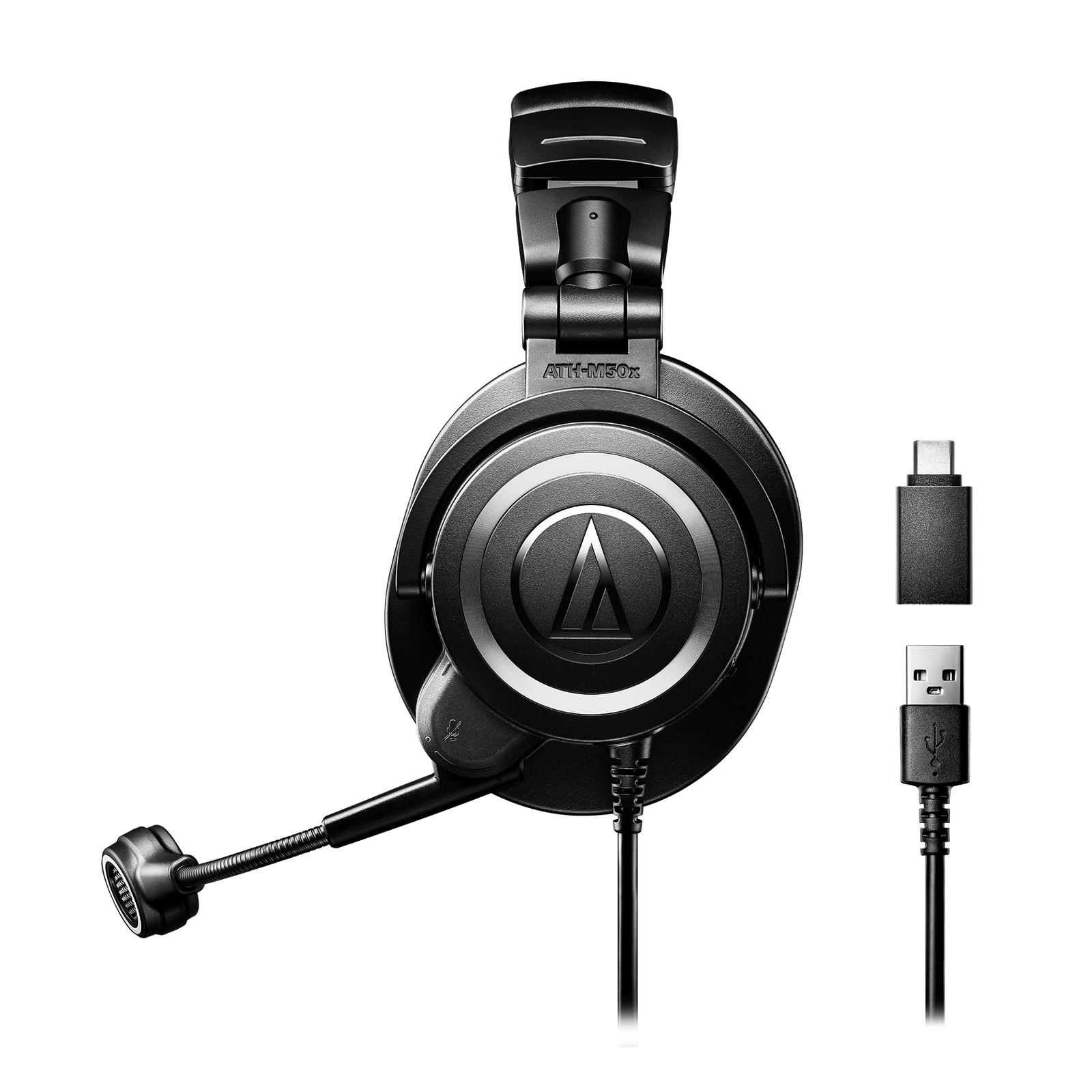 Audio Technica M50xSTS USB Vezetékes Headset - Fekete (ATH-M50XSTS-USB)