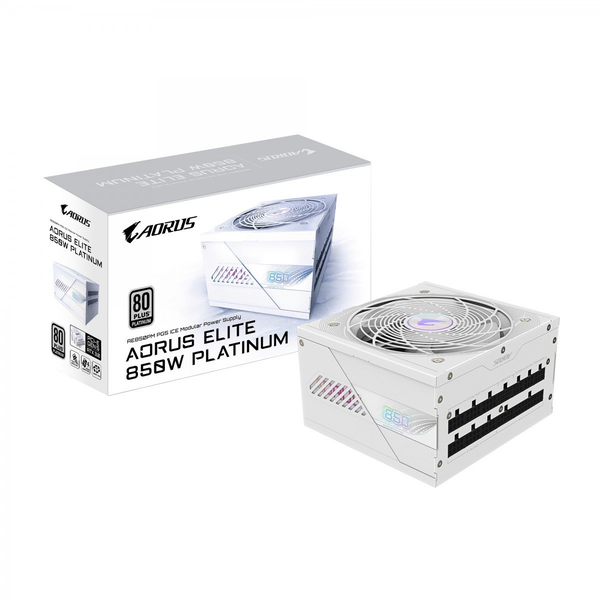 GIGABYTE AORUS ELITE P850W ICE enhed til strømforsyning 850 W 20+4 pin ATX ATX Hvid