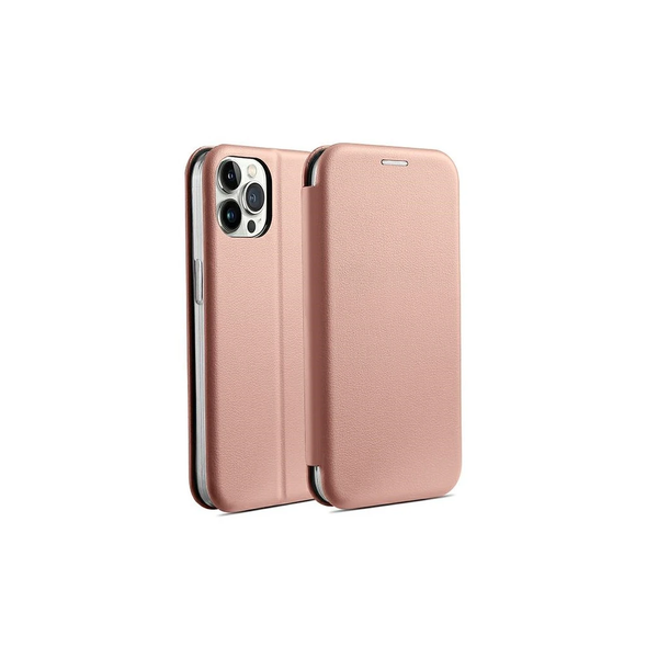 Beline Book Magnetic Case iPhone 15 ProMax 6.7" készülékhez rózsarózsaszín