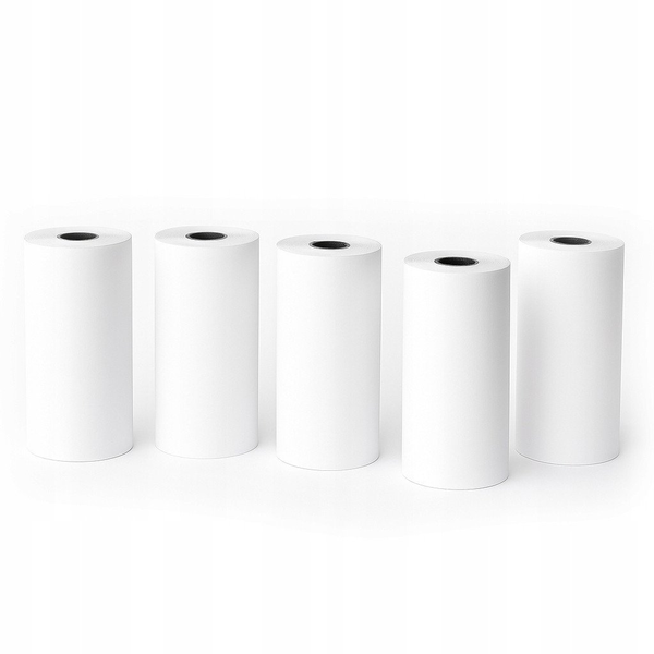 Papier Biały Samoprzylepny Naklejka Wkłady 5x Rolka 3,5m Love Instant X6 / S1 / Phomemo T02 / M02x