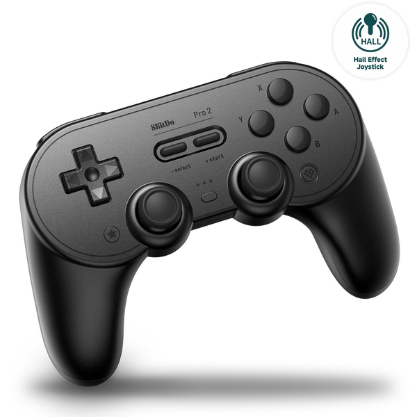 8BitDo PRO 2 - Hall Edition Wireless Game Controller, Black, Switch / PC / Android