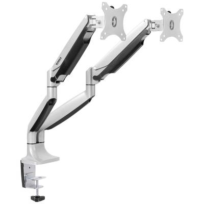 SpeaKa Professional SP-MM-930 2 részes Monitor tartó 33,0 cm (13) - 81,3 cm (32) Ezüst Dönthető + forgatható, Állítható magasságú, Forgatható (SP-10924812) (SP-10924812)