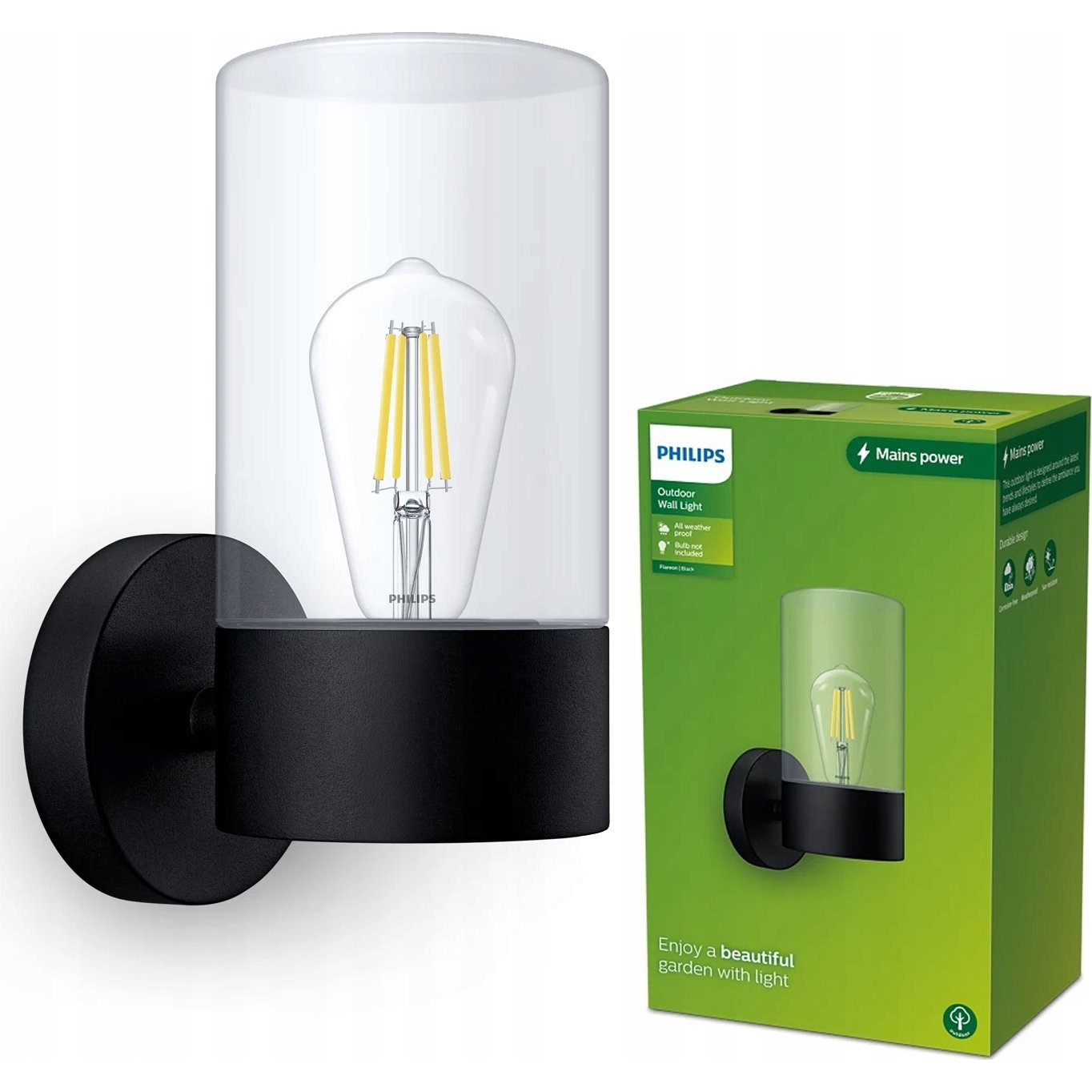 Philips 8720169266537 vonkajšie osvetlenie Vonkajšie nástenné osvetlenie E27 (929003361901)