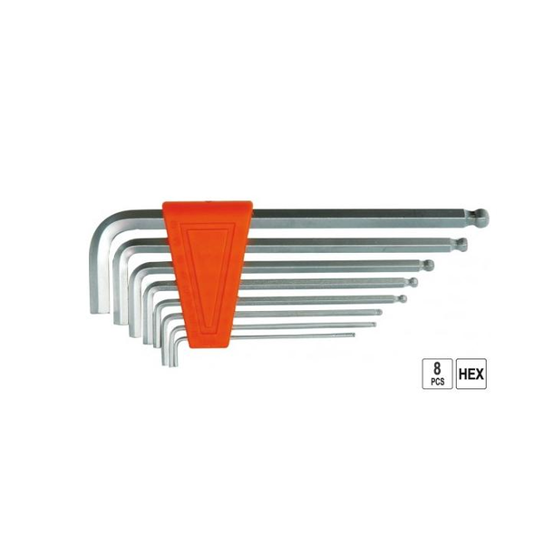 VOREL imbuszkulcskészlet gömbcsavarral 8 db