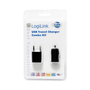 Logilink USB autós töltő + hálózati adapter fekete (PA0076) (PA0076)