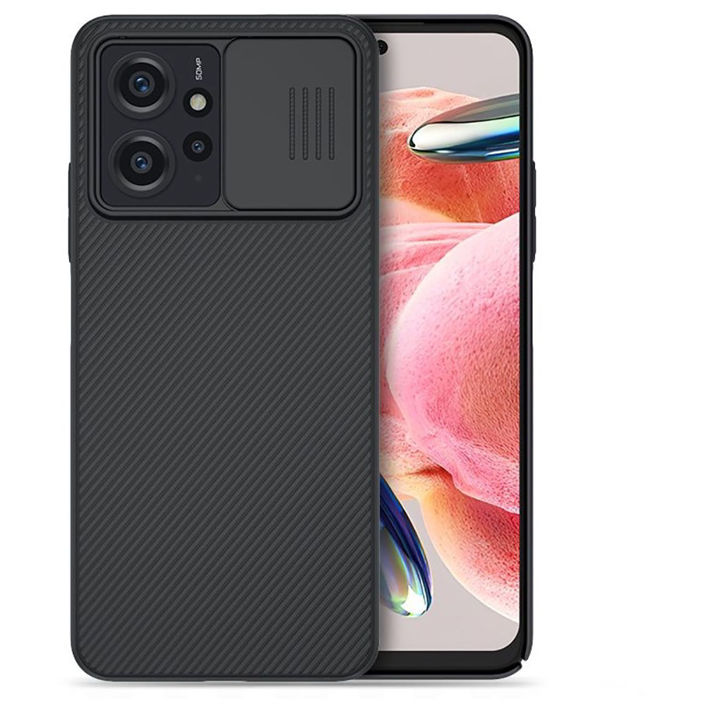 Nillkin CamShield Xiaomi Redmi Note 12 4G Szilikon Tok - Fekete (57983115512)