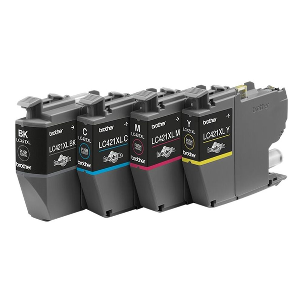 Brother LC-421XLVAL PagePack 4 stk Original Højt (XL) udbytte Sort, Blå, Magenta, Gul