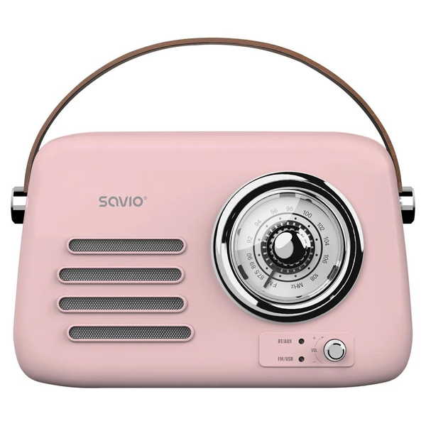 Savio RS-03 Portable Radio Pink