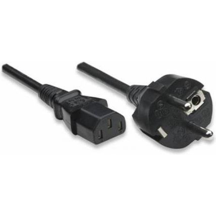 Manhattan 308373 electriciteitssnoer Zwart 3 m
