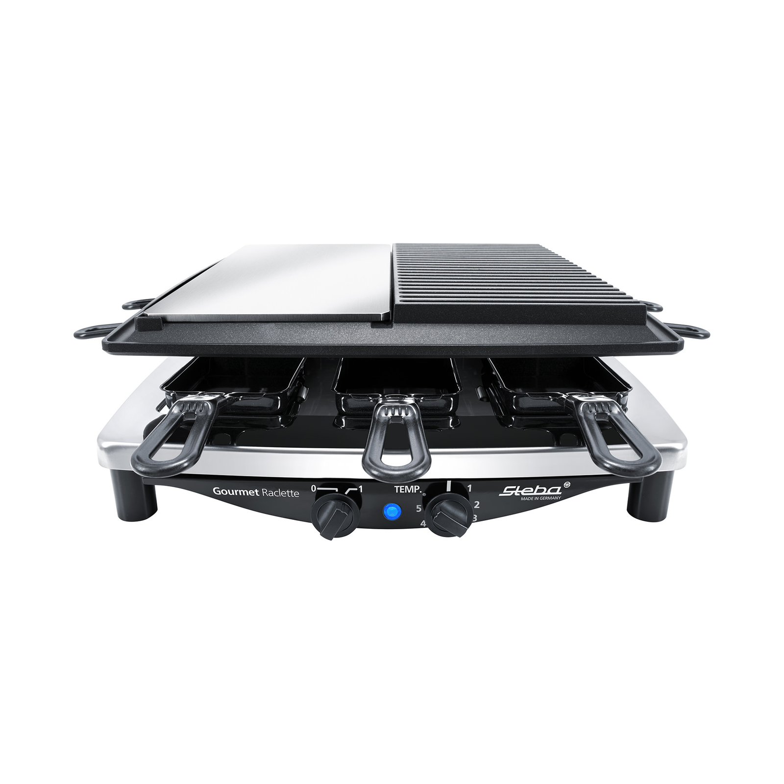 Steba Premium Raclette RC 8 Steel Deluxe Grillsütő (622800)