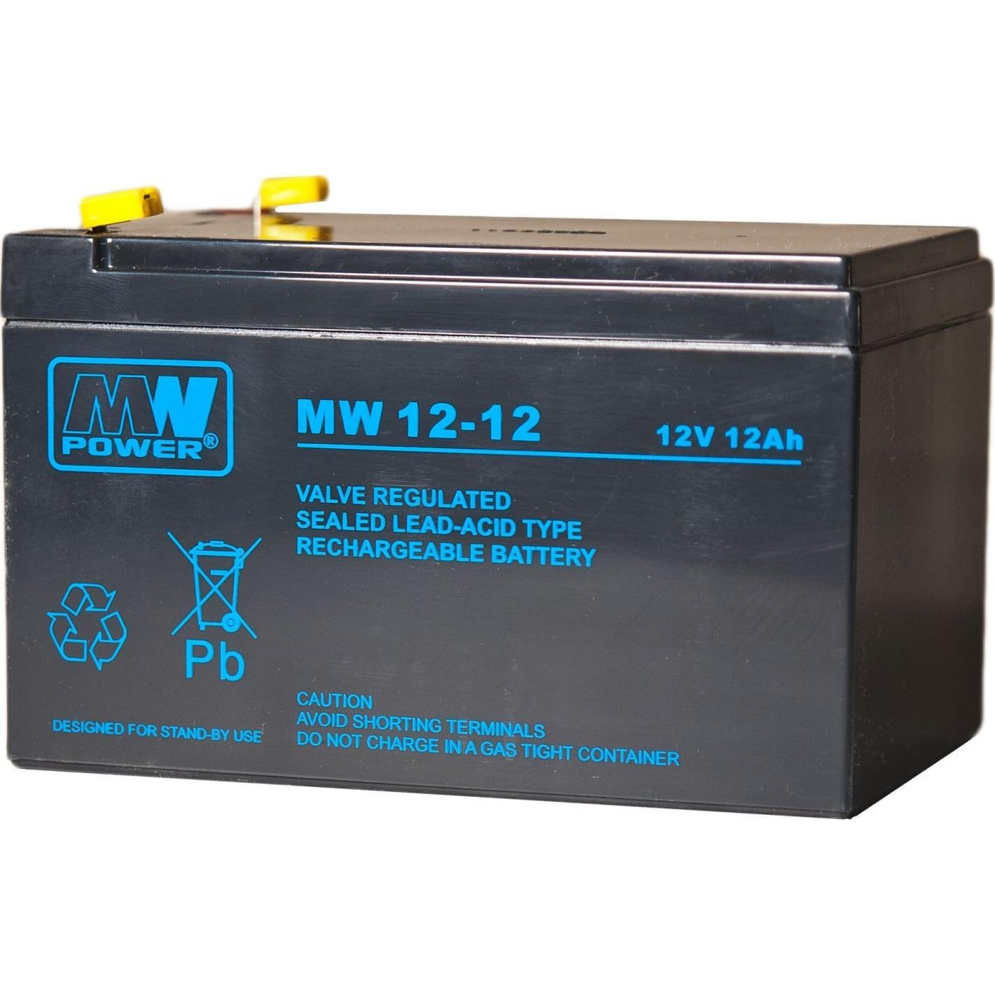 MPLPower MW 12-12L 12 V 12Ah AGM VRLA Akkumulátor (MW 12-12)