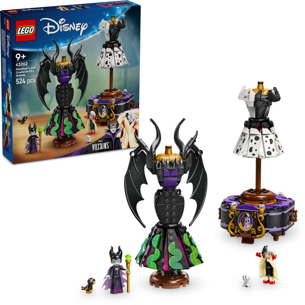 LEGO® ǀ Disney Princess Demóna és Szörnyella De Frász ruhái 43262