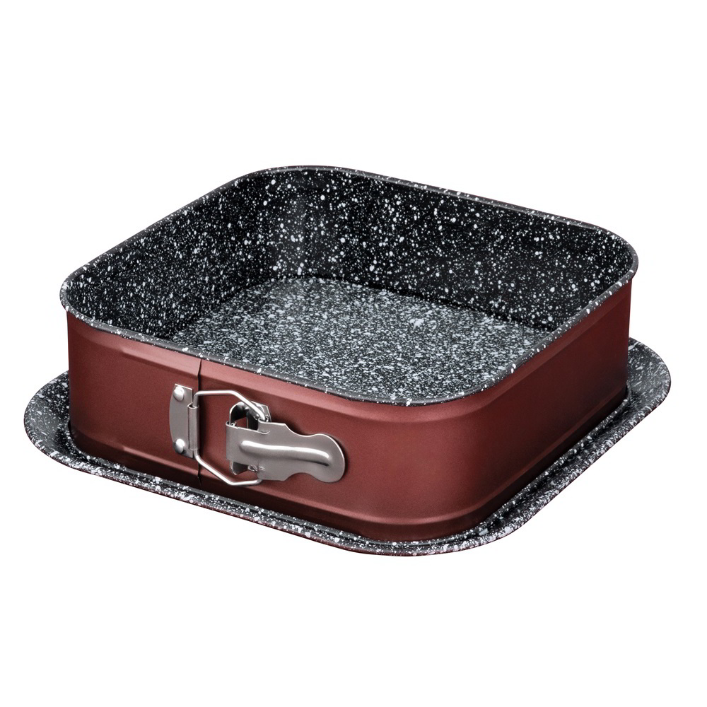 Blaumann BL-4099 Cera Stone Négyzet alakú csatos tortaforma 23,8 x 23,8 cm - Barna (BL-4099)