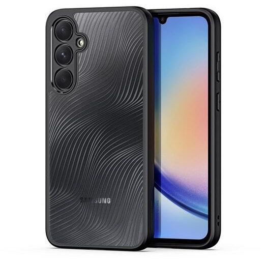 Dux Ducis AIMO Samsung Galaxy A35 (SM-A356) hullám mintás tok áttetsző-fekete (GP-154351) (GP-154351)