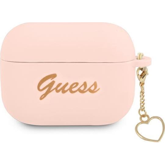 CG MOBILE GUESS CHARMS HEART szilikon tok (telefondísz) RÓZSASZÍN Apple AirPods Pro (GUAPLSCHSP) (GUE1615PNK)