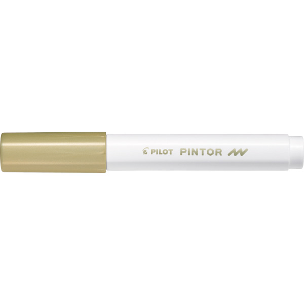 Marker cu vopsea Pilot Pintor, auriu, varf fin