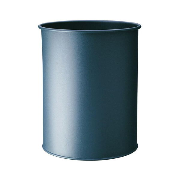 DURABLE Papierkorb Metall rund 15 Liter Anthrazit (330158)