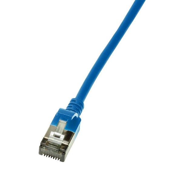 LogiLink Slim U/FTP cavo di rete Blu 5 m Cat6a U/FTP (STP)