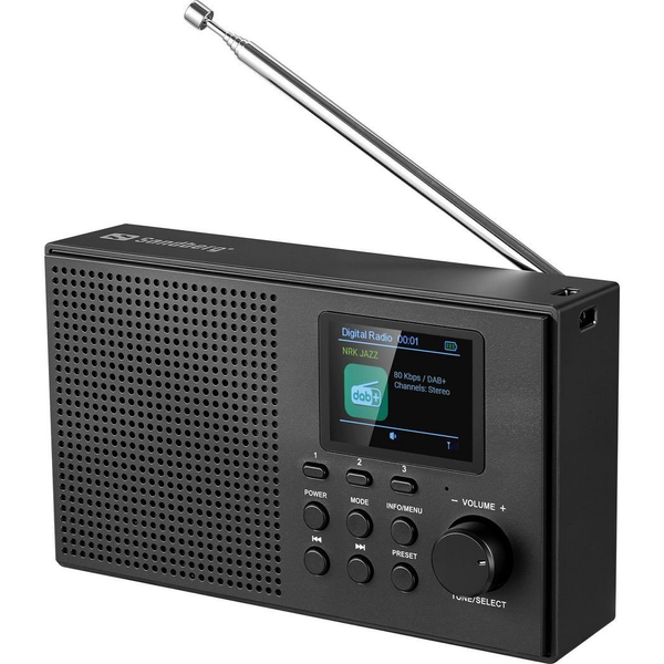 Sandberg 421-39 radio Portatile Analogico e digitale Nero