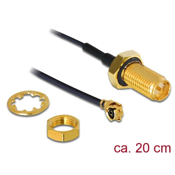 Delock antenna kábel RP-SMA > MHF /U.FL-LP-068 20cm (88746) (DE88746)