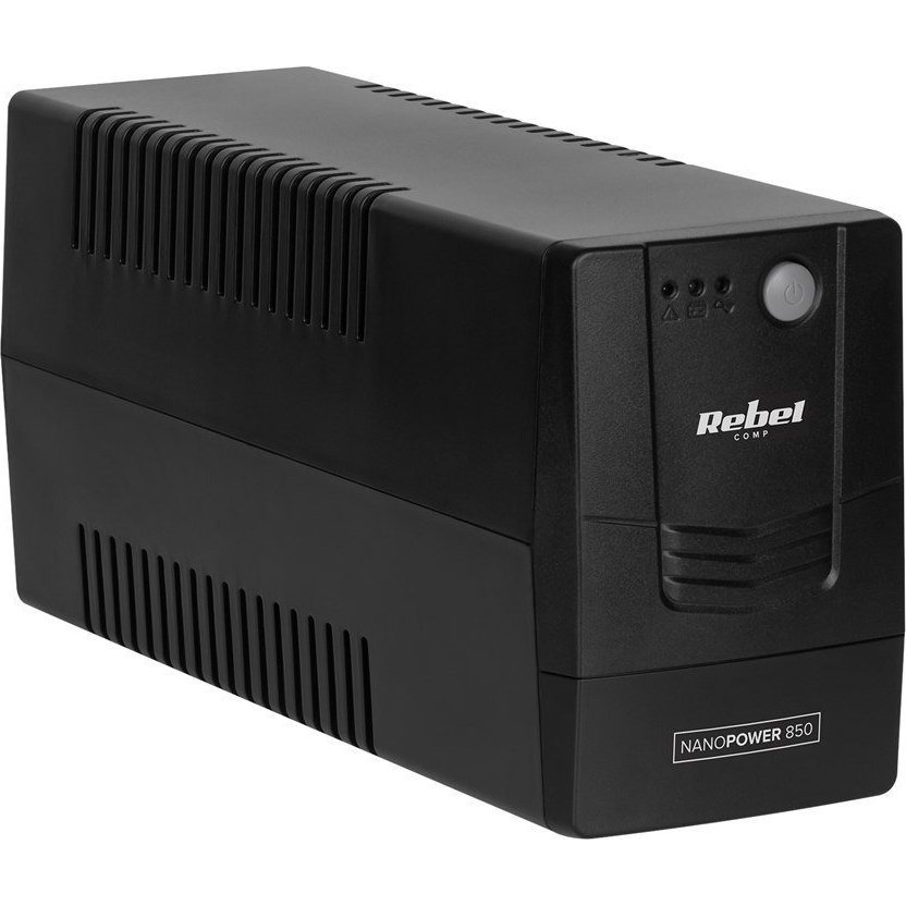 REBEL Számítógépes UPS Modell Nanopower 850 Offline, 850VA/480W, 230 V, 50Hz (RB-4021)