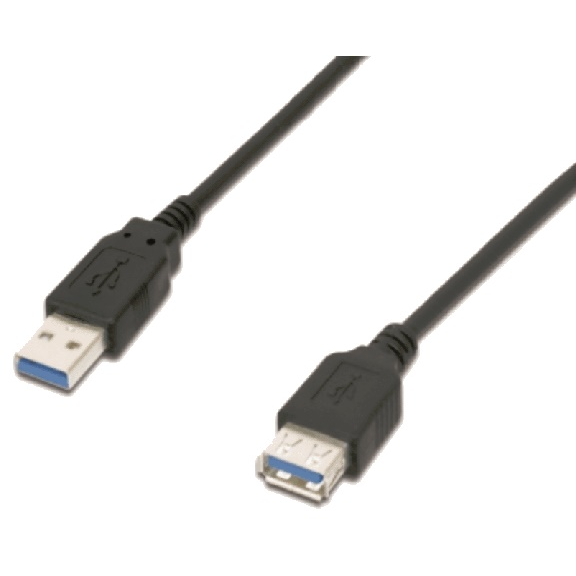 M-CAB 7001167 USB 3.0 hosszabbító kábel 1.8m - Fekete