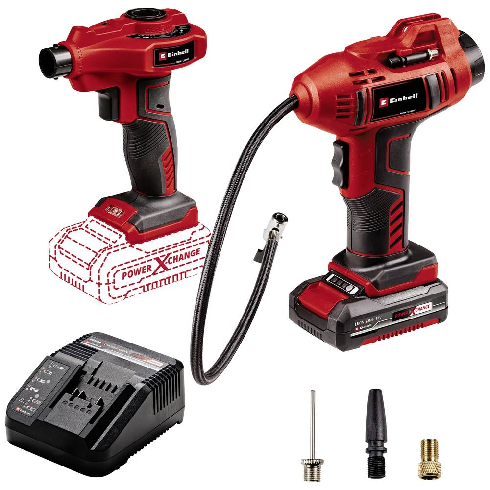 Einhell CE-AP 18+CE-CC 18+2,0 Ah Kit 18V Akkumulátoros Autós kompresszor + 1x 2Ah Akku + Töltő (CE-AP 18+CE-CC 18+2,0 AH KIT)