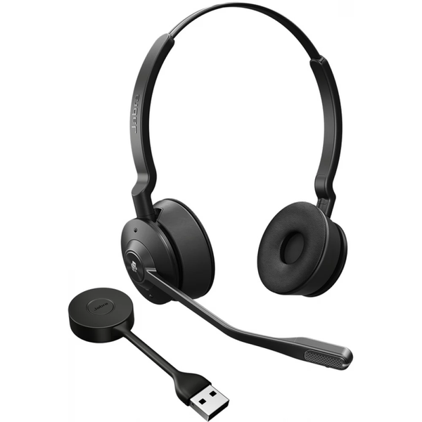 Jabra Engage 55 MS Stereo Headset Trådløs Kontor/Callcenter USB Type-A Sort