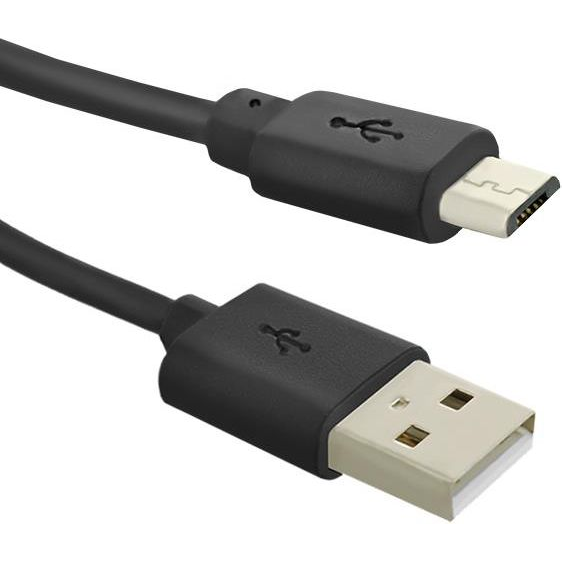 Kabel USB Qoltec USB-A - USB-B 0.25 m Czarny (50497)