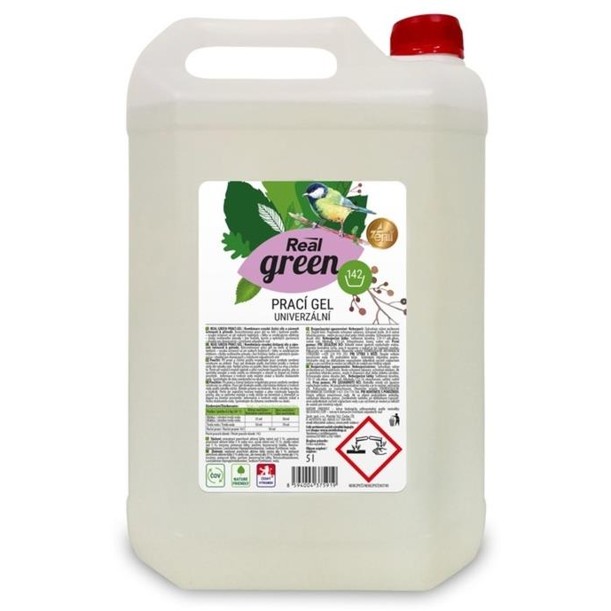 REAL GREEN mosógél 5 l (142 mosás) (8594004375919)