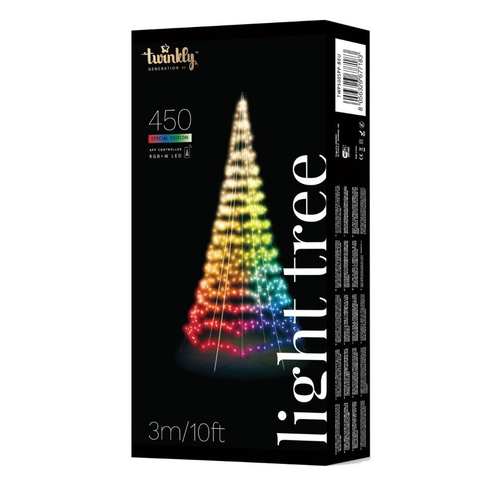 Twinkly Light Tree 450 Kül-/Beltéri LED fényfüzér 3m - Színes (TWP500SPP-BEU)