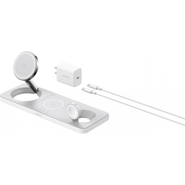Anker MagGo Универсален Бяла USB Безжично зареждане Бързо зареждане На закрито