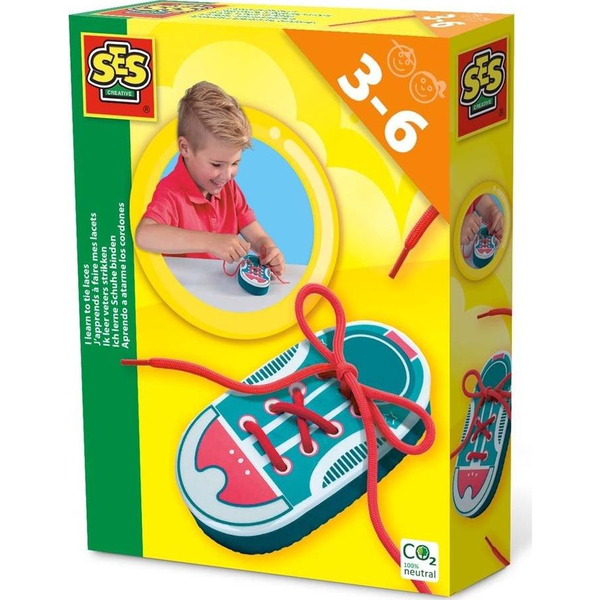 SES Creative I learn to tie shoe laces motorikus képességet fejlesztő játék