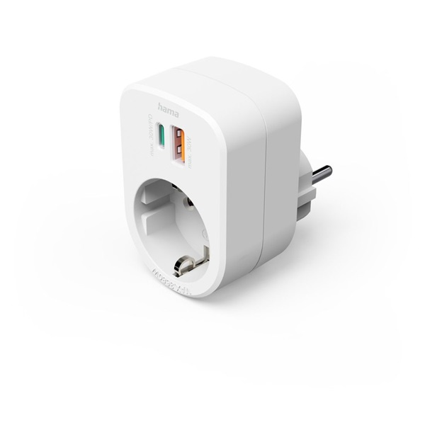 Hama 00223343 power uitbreiding 1 AC-uitgang(en) Binnen Wit