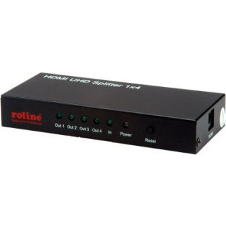 Roline HDMI elosztó 3840 x 2160 pixel Fekete (14.01.3586)