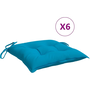 6 db világoskék oxford szövet raklappárna 50 x 50 x 7 cm