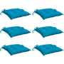 6 db világoskék oxford szövet raklappárna 50 x 50 x 7 cm