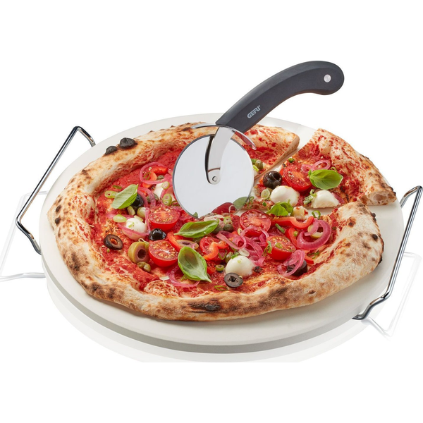 NPC Polska GEFU Zestaw nóż do pizzy + kamień ze stojakiem okrągły