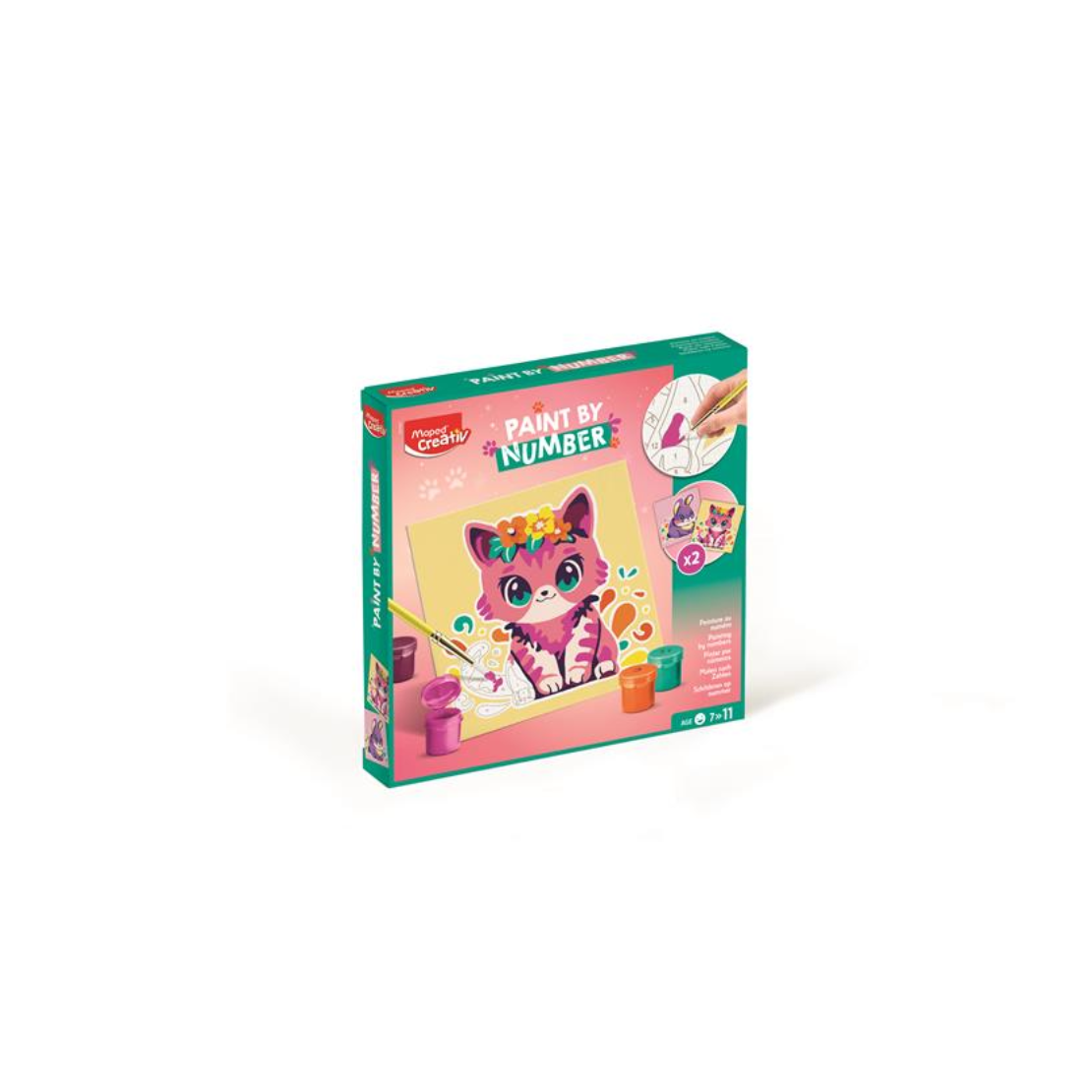 Maped Creativ 16 részes Számfestő készlet - Cica és nyuszi (907083)