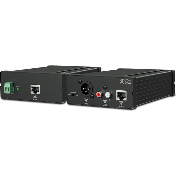 System przekazu sygnału AV Audac AUDAC APG20MK2 Aktywne konwertery RCA, wersja MK2