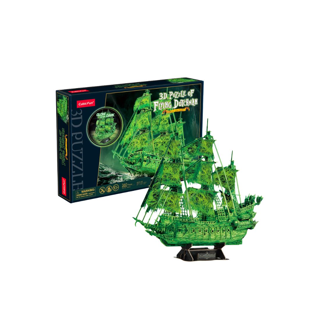 Cubicfun A Bolygó hollandi 360 darabos sötétben világító 3D puzzle (306-T4041H)