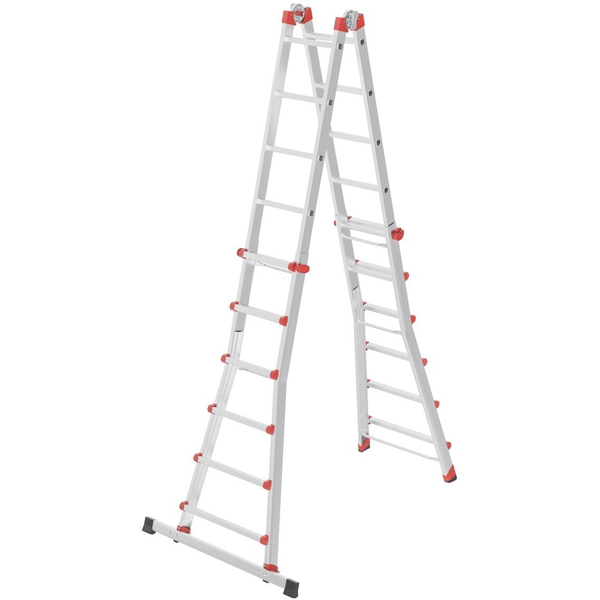 Hailo M80 7524-157 Alumínium Teleszkópos létra Munkamagasság (max.): 6.75 m Ezüst 17 kg