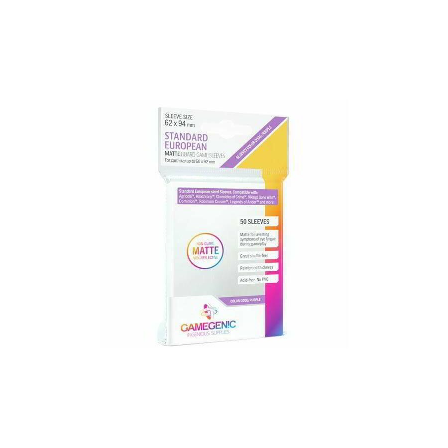 GameGenic Matte Standard EU Kártyavédő fólia 62x94 mm (50 db/csomag) (GAM37983)