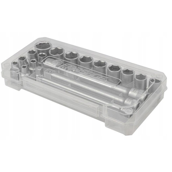 Zestaw narzędzi 3/8" 20el. z nasadkami (6-22mm), adapterami i przedłużkami