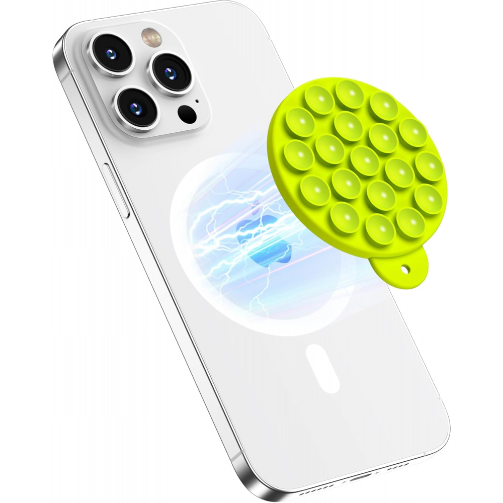 Mágneses tapadókorong mobiltelefonhoz, Neonsárga