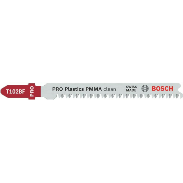 Bosch Accessories 2608655102 PRO Plastics PMMA tiszta T102BF szúrófűrészlap, 92 mm, 2 részes. 2 db