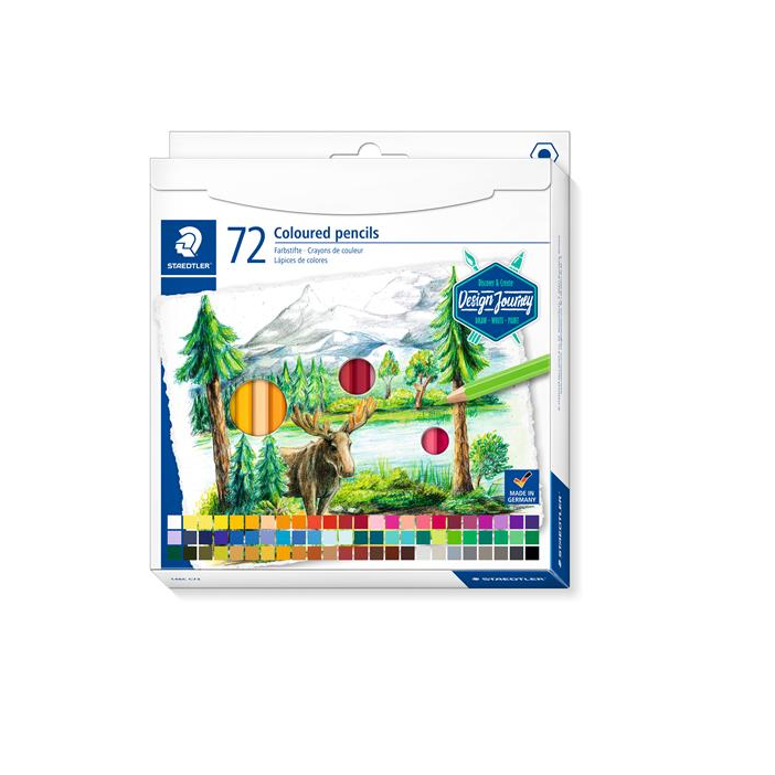 Staedtler Design Journey Hatszögletű színes ceruza készlet (72 db / csomag) (146C C72)